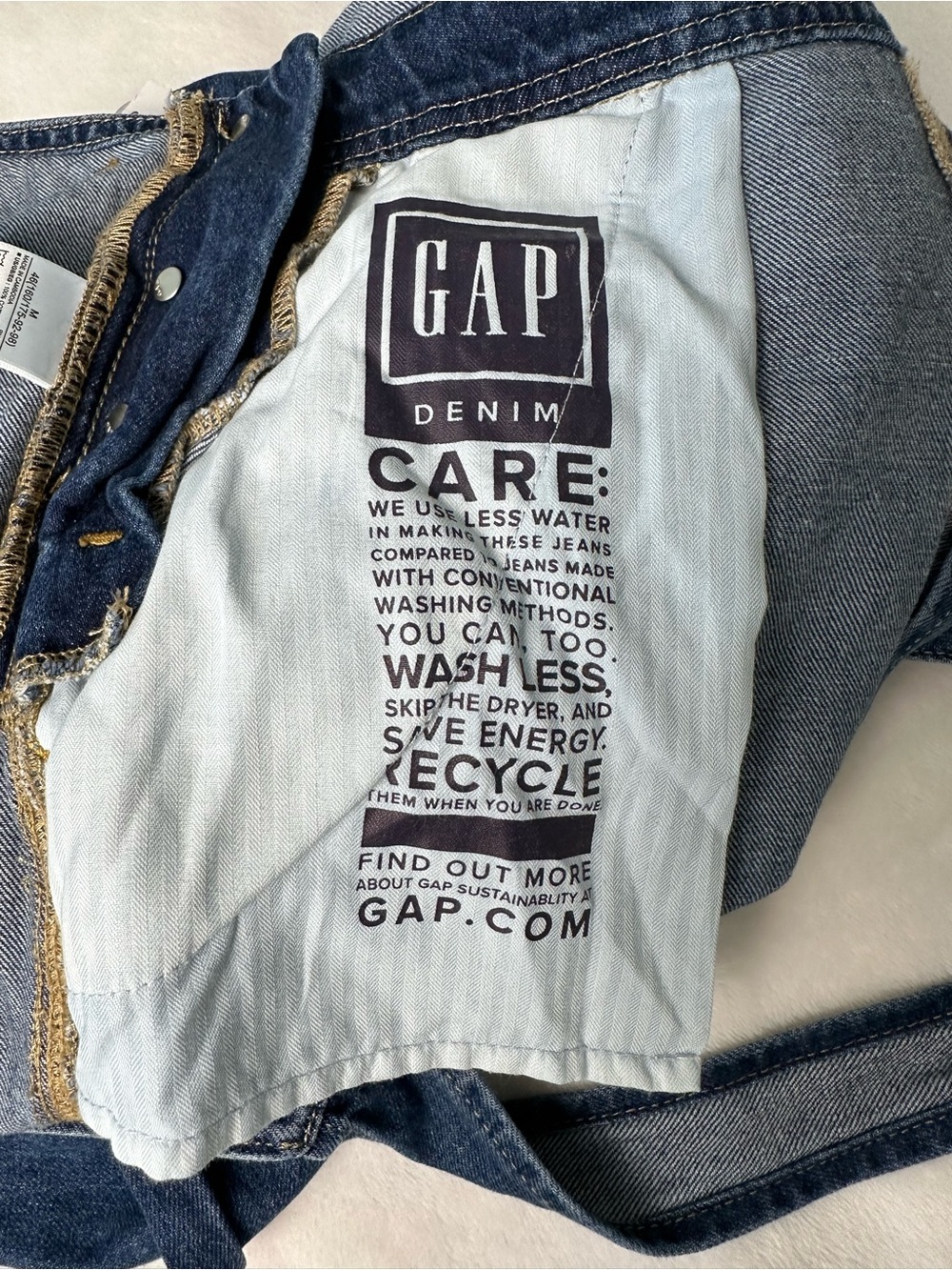 GAP Women's Slouchy Overalls In Medium Indigo Size Medium - Picture 8 of 11
